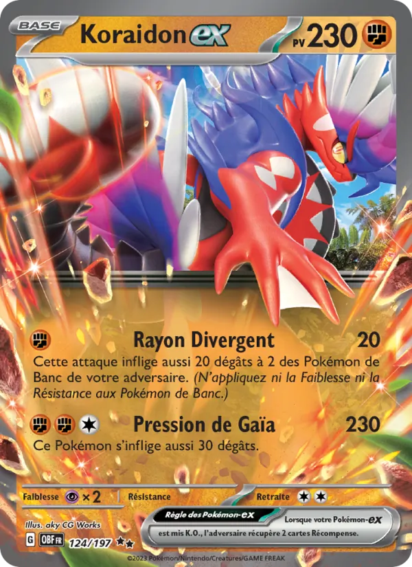 Koraidon-ex – Flammes Obsidiennes 124