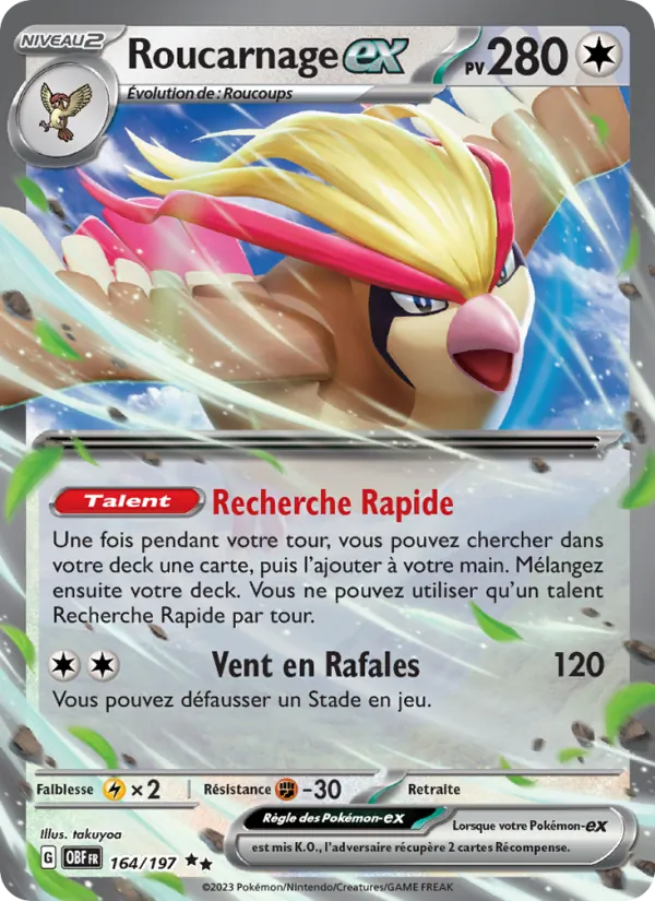 Roucarnage-ex – Flammes Obsidiennes 164