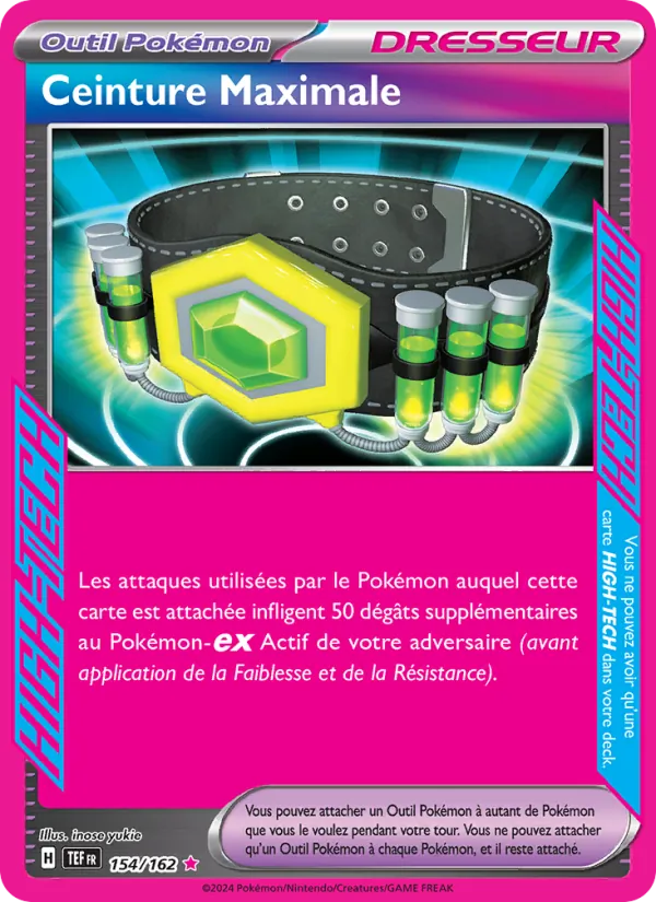 Ceinture Maximale – Forces Temporelles 154