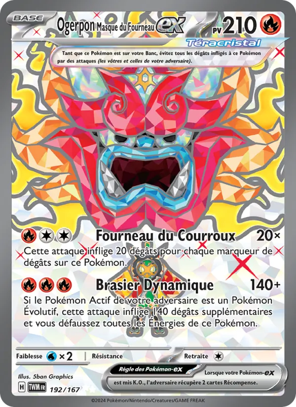 Ogerpon Masque du Fourneau-ex – Mascarade Crépusculaire 192