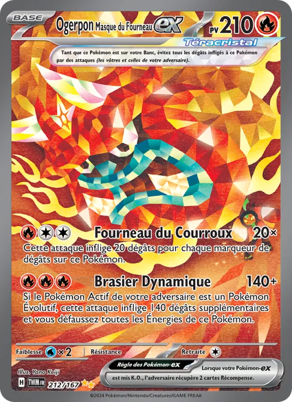 Ogerpon Masque du Fourneau-ex – Mascarade Crépusculaire 212