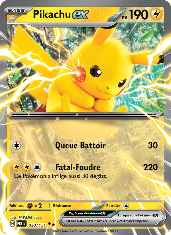 Pikachu-ex – Évolutions Prismatiques 28