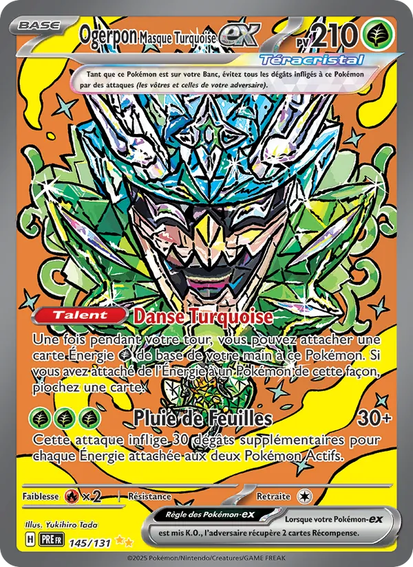 Ogerpon Masque Turquoise-ex – Évolutions Prismatiques 145