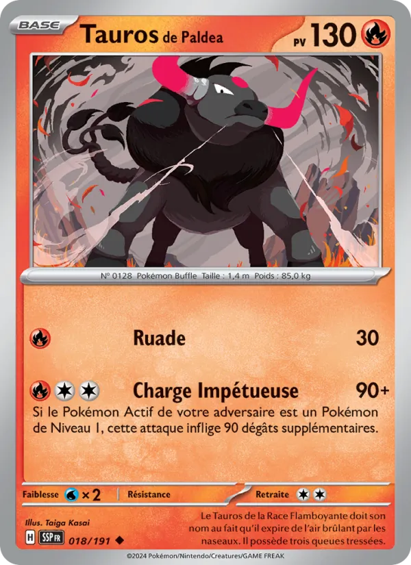 Tauros de Paldea – Étincelles Déferlantes 18