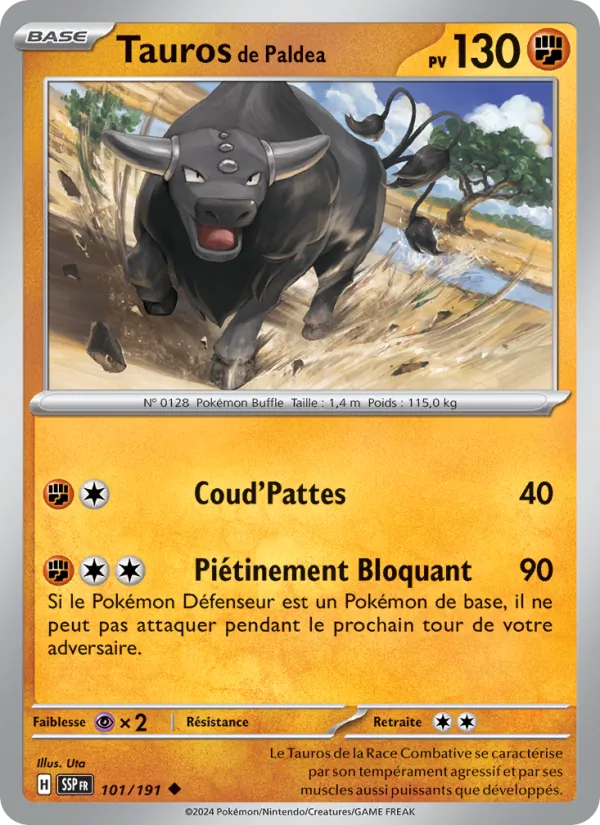 Tauros de Paldea – Étincelles Déferlantes 101