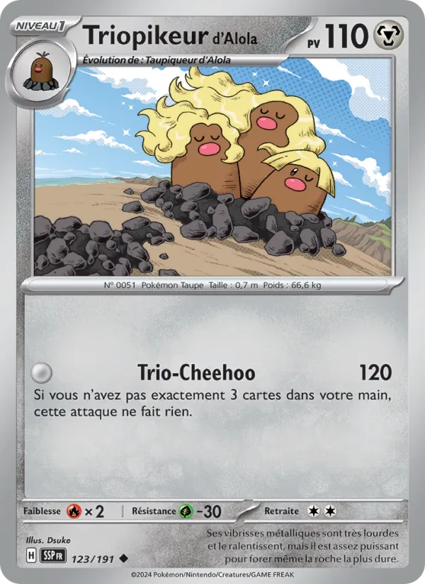 Triopikeur d'Alola – Étincelles Déferlantes 123