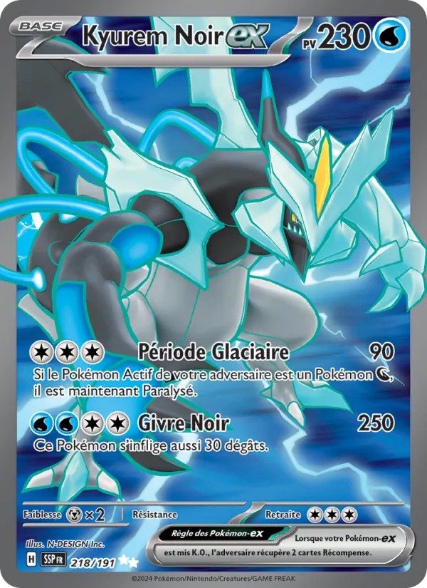 Kyurem Noir-ex – Étincelles Déferlantes 218