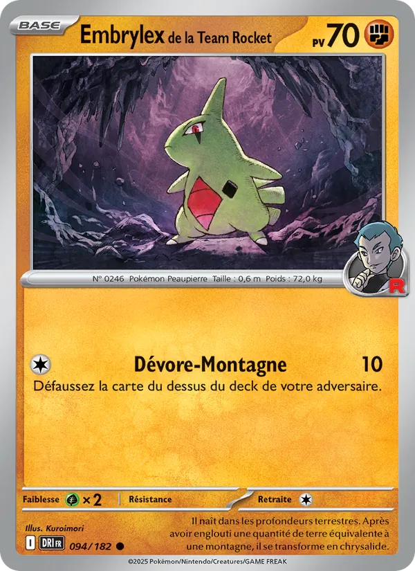 Embrylex de la Team Rocket – Rivalités Destinées 94