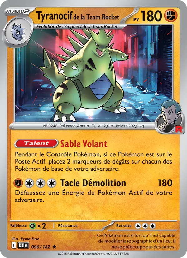 Tyranocif de la Team Rocket – Rivalités Destinées 96
