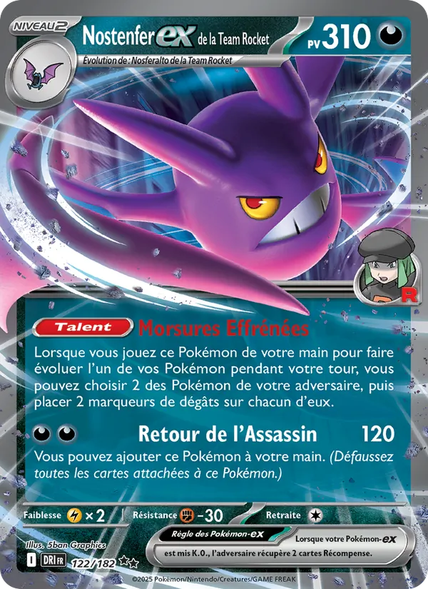 Nostenfer-ex de la Team Rocket – Rivalités Destinées 122