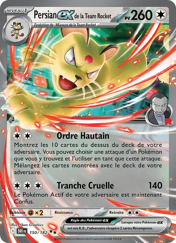 Persian-ex de la Team Rocket – Rivalités Destinées 150
