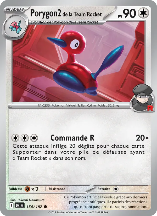 Porygon2 de la Team Rocket – Rivalités Destinées 154