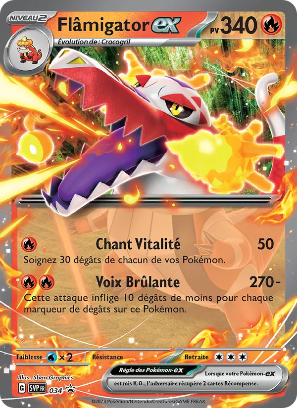 Flâmigator-ex – SVP Black Star Promos 34
