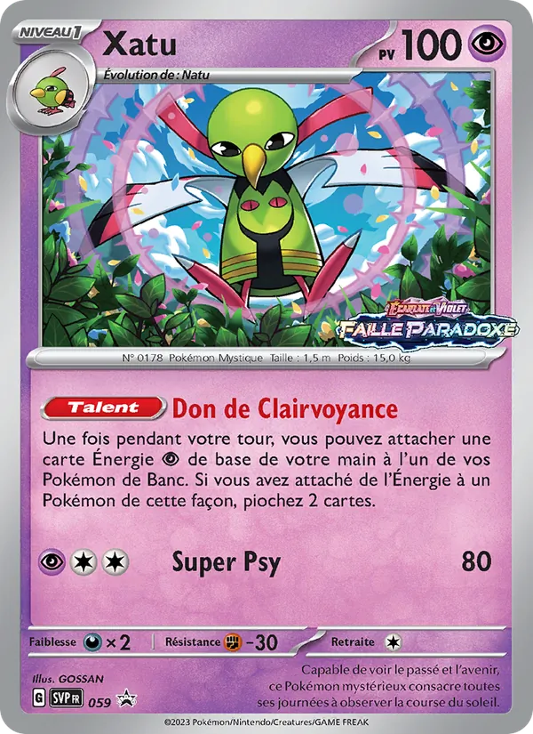Xatu – SVP Black Star Promos 59