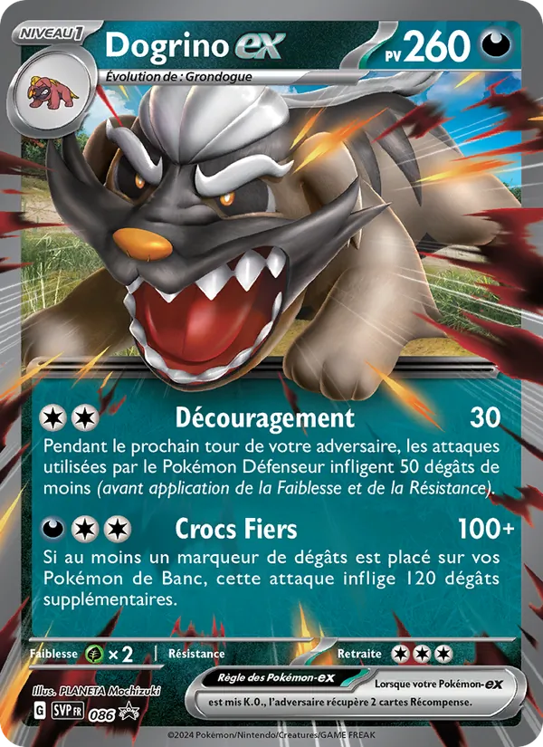 Dogrino-ex – SVP Black Star Promos 86