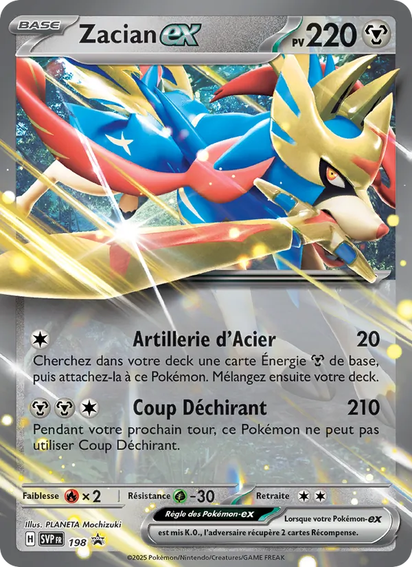 Zacian-ex – SVP Black Star Promos 198