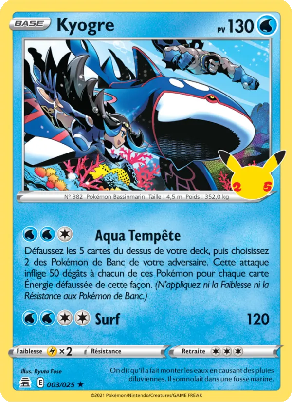 Kyogre – Célébrations 3