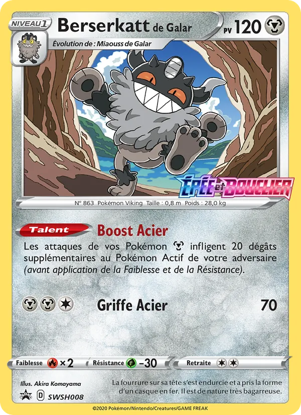 Berserkatt de Galar – Promo SWSH SWSH008