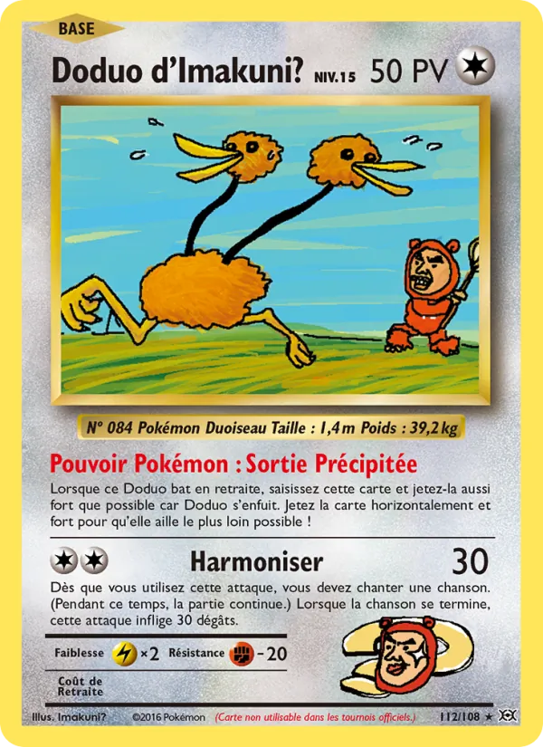 Doduo d'Imakuni? – Évolutions 112
