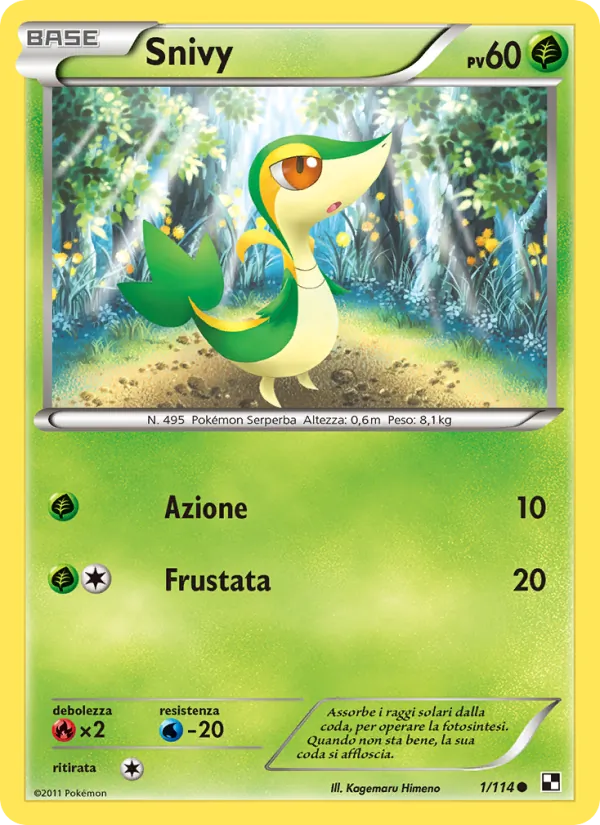 Snivy – Nero e Bianco 1