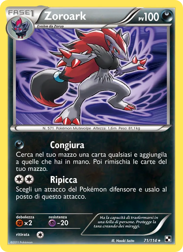 Zoroark – Nero e Bianco 71