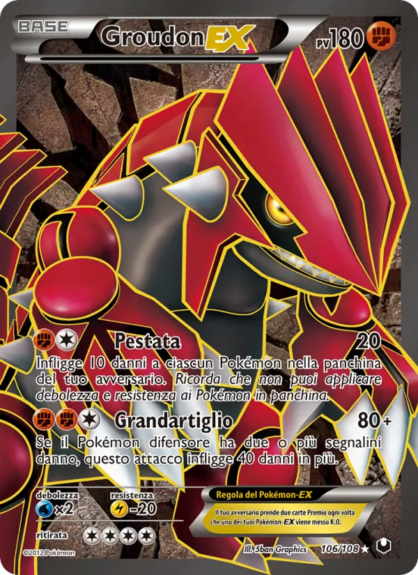 Groudon-EX – Esploratori delle Tenebre 106