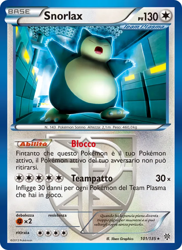 Snorlax – Uragano Plasma 101