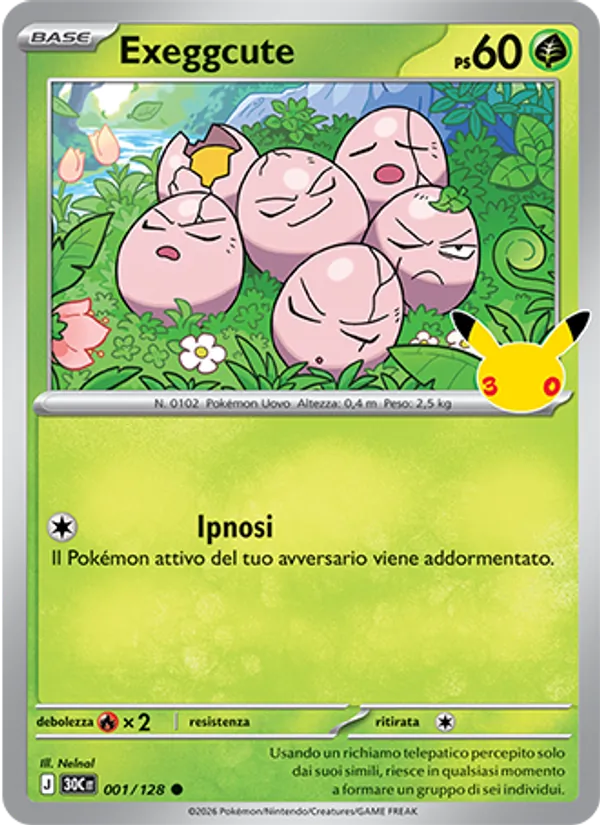 Exeggcute – 30° Anniversario 1