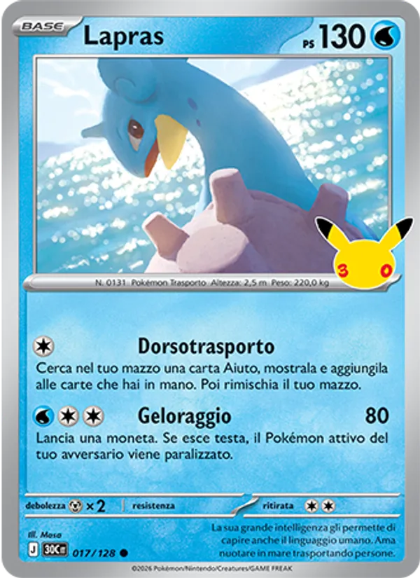 Lapras – 30° Anniversario 17