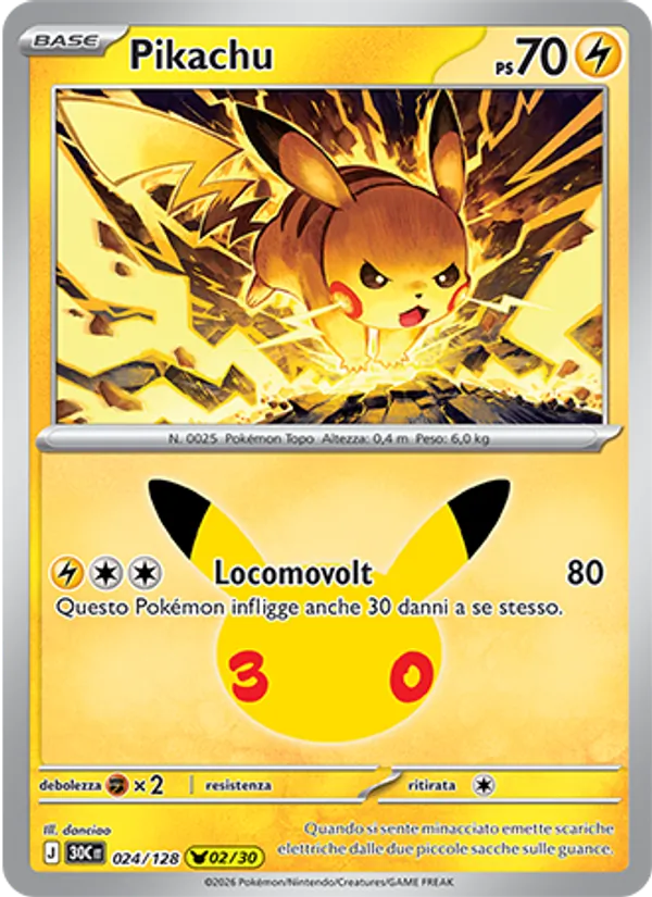 Pikachu – 30° Anniversario 24