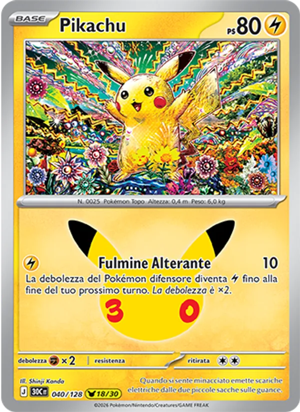 Pikachu – 30° Anniversario 40