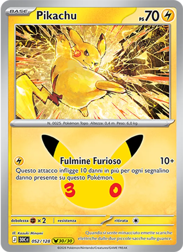 Pikachu – 30° Anniversario 52
