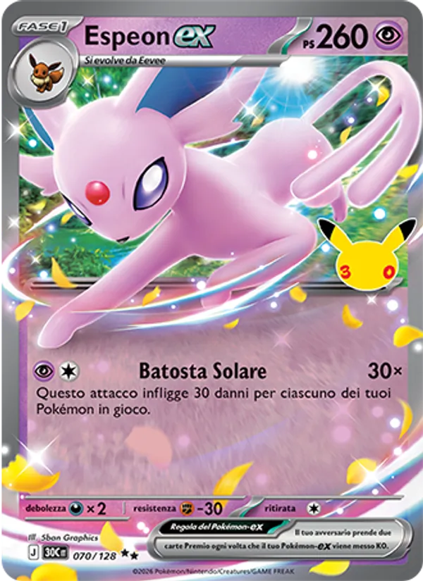 Espeon-ex – 30° Anniversario 70