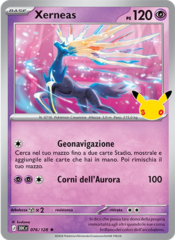 Xerneas – 30° Anniversario 76