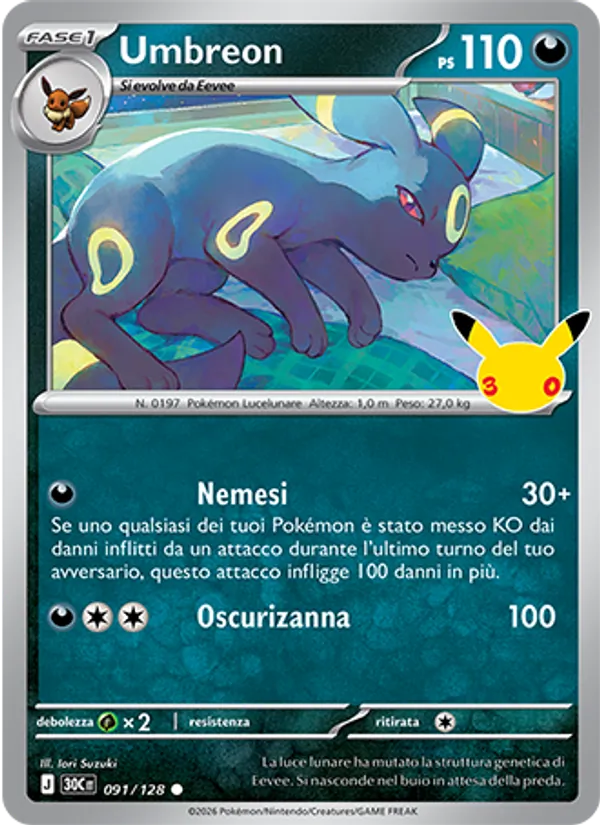 Umbreon – 30° Anniversario 91