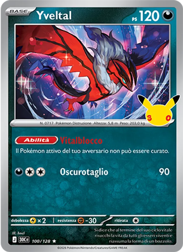 Yveltal – 30° Anniversario 100