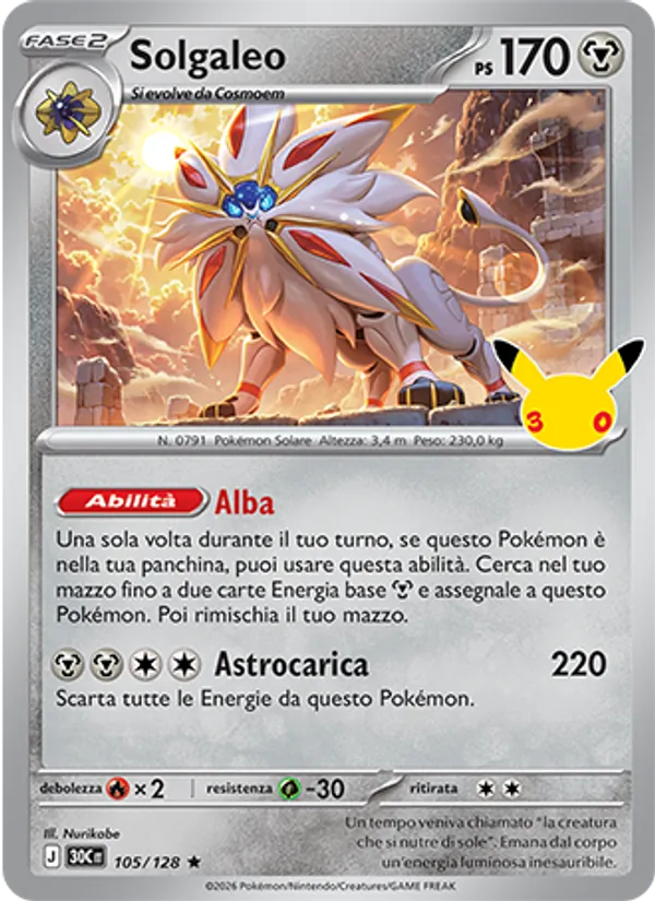 Solgaleo – 30° Anniversario 105