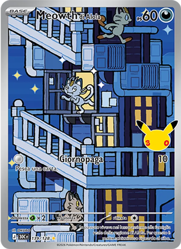 Meowth di Alola – 30° Anniversario 139