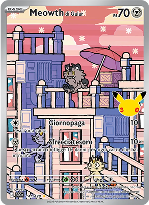 Meowth di Galar – 30° Anniversario 141