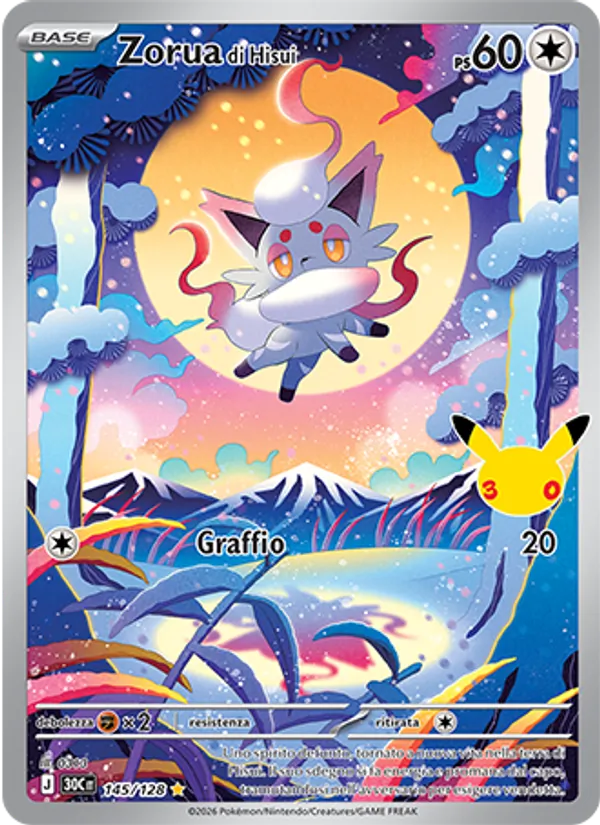 Zorua di Hisui – 30° Anniversario 145