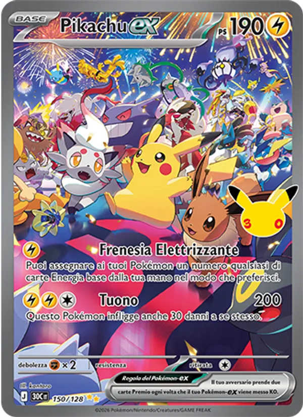 Pikachu-ex – 30° Anniversario 150