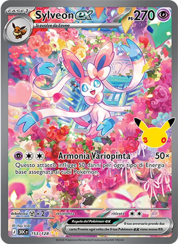 Sylveon-ex – 30° Anniversario 153