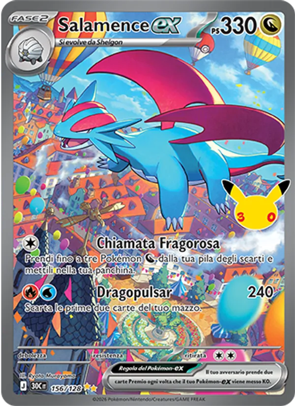 Salamence-ex – 30° Anniversario 156