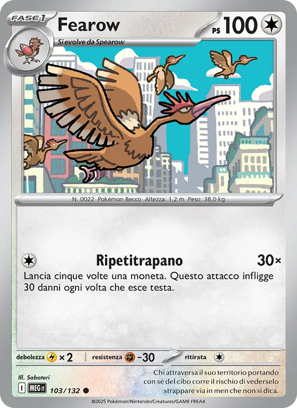 Fearow – Megaevoluzione 103