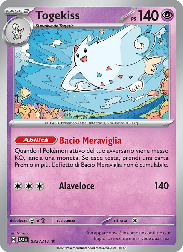 Togekiss – Ascesa Eroica 82