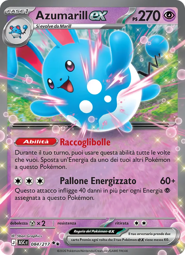 Azumarill-ex – Ascesa Eroica 84