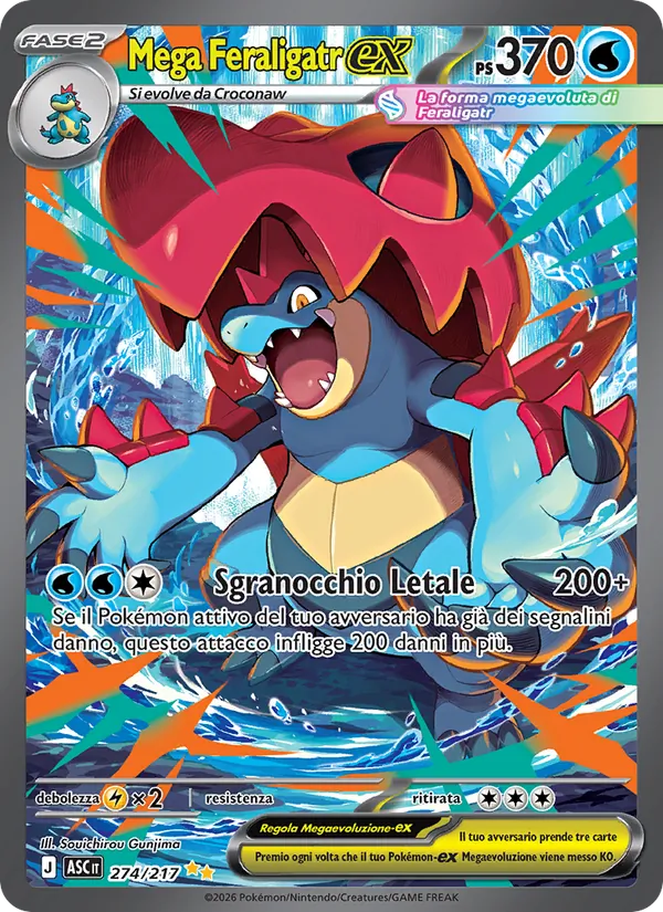 Mega Feraligatr-ex – Ascesa Eroica 274