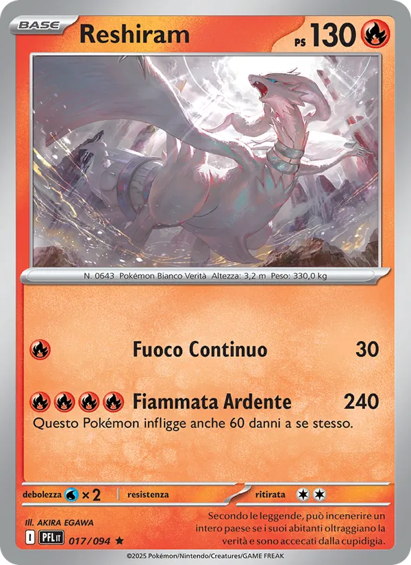 Reshiram – Flamme Spettrali 17