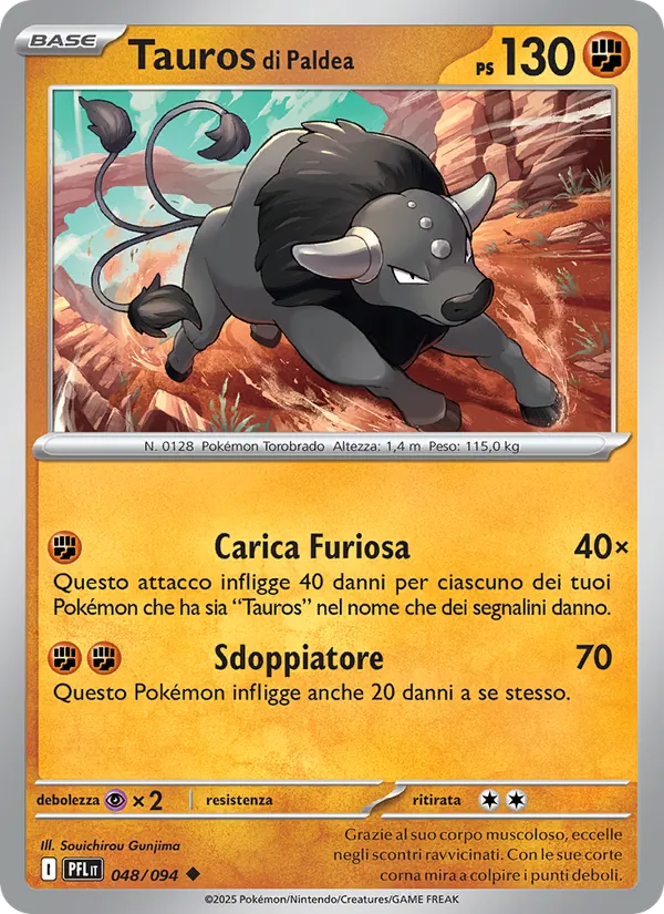 Tauros di Paldea – Flamme Spettrali 48