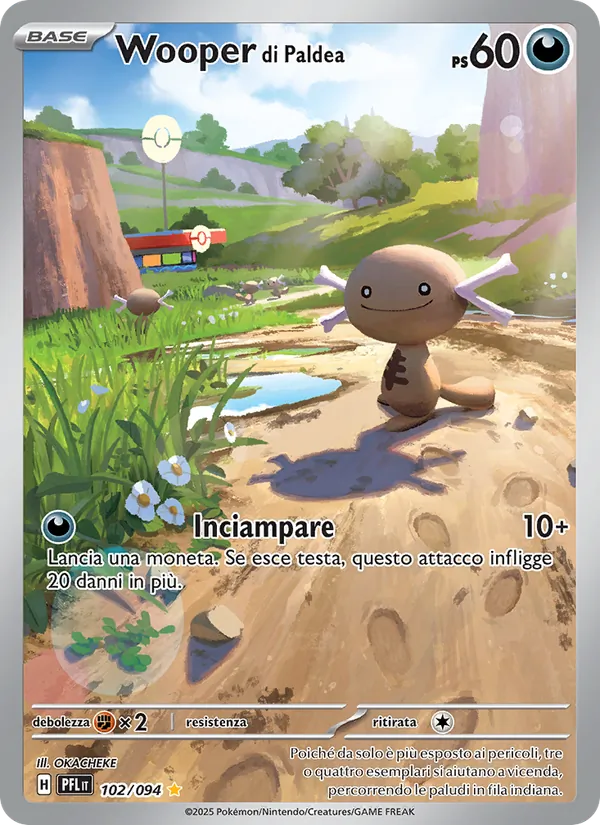 Wooper di Paldea – Flamme Spettrali 102